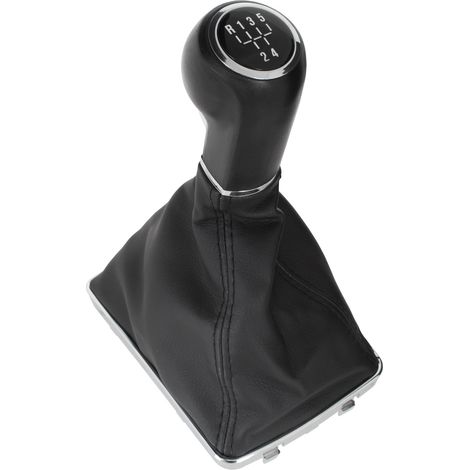 Pomo de palanca de cambios negro + funda para Opel Astra III H 04-10, 5 velocidades