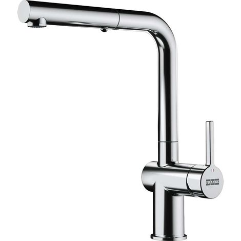 Franke – Mitigeur de lavabo monocommande avec douchette extractible – Finition chrome – Hauteur 310 mm – Débit 7,5 l/min – Cartouche ECO