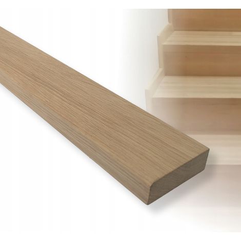 Plinthe en chêne - 100 cm - Prête à peindre - Élégante et durable - Protection murale