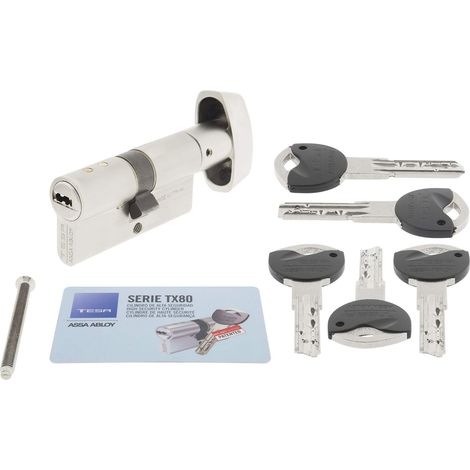 Tesa Assa Abloy TX8B3035N Te.2030/30BX35 LN TX80 SE5 E12, nichelato, 30 x 35 mm (1/4)
