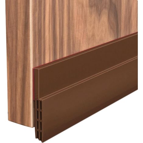 Türdichtungsleiste unten, wärme- und schalldämmend, 100 x 5 cm (braun),Es ist die ideale Wahl für Sie.