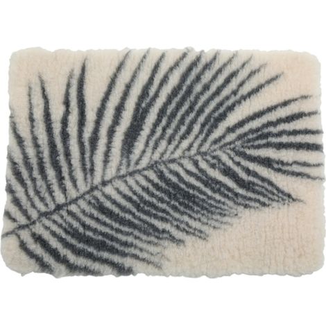 Tapis isolants pour chiens 75 x 95 cm beige avec motif végétal - zolux