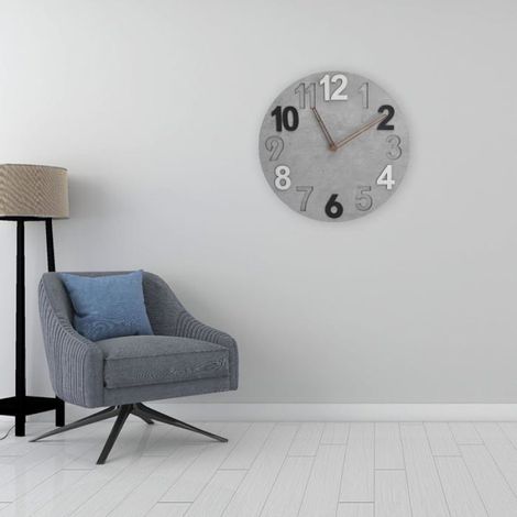Horloge Murale Numerique - Panneau MDF Double Couche 30 Cm - Silencieuse Sans Tic-Tac - Pour Salon Bureau Chambre - 1 Unite (1/5)