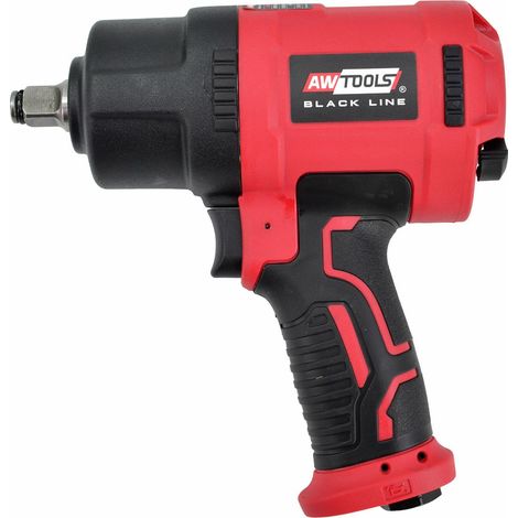 Llave de impacto neumática Awtools – Modelo 1/2" 1600Nm Black Line, ideal para trabajos de alto par, alta potencia, diseño ergonómico, durabilidad y fácil manejo (1/3)