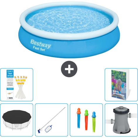 Bestway Piscina Bestway Fast Set Rotonda - 366x76 cm - 7-pezzi  S125 (1/5)