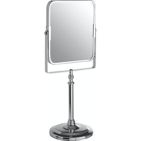 Premier Housewares Cassini chrome iron square table mirror (1/4)