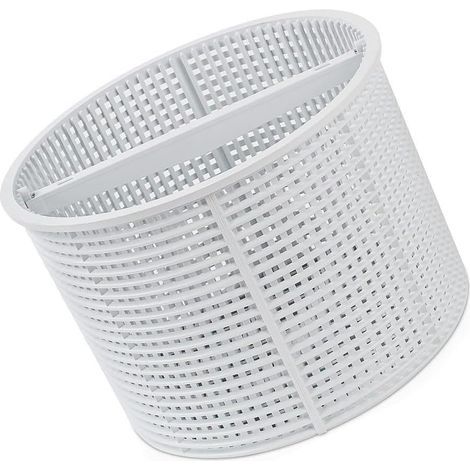 Pool skimmer basket, compatible with Hayward SPX1082CA and Aladdin B-152, replaces part numbers SP1082, SP1083, SP1084, SP1085, white (1/5)