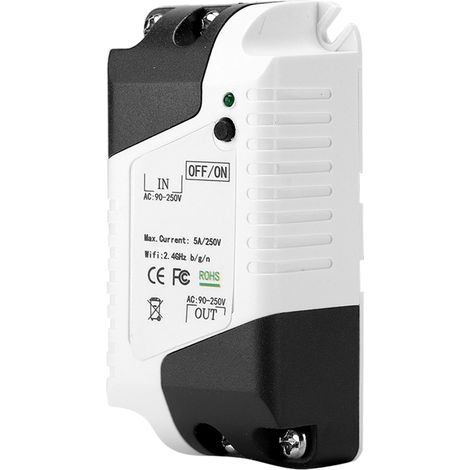 Module de disjoncteur intelligent WiFi 90-250 V avec télécommande vocale via application pour Google Home/Alexa (1/5)