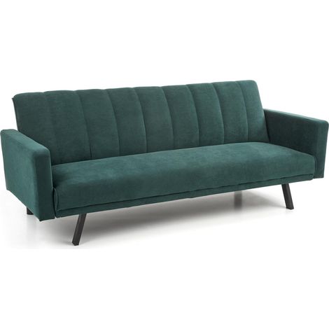 Sofá cama Houston 1362, Verde oscuro, 0, 78x192x82cm