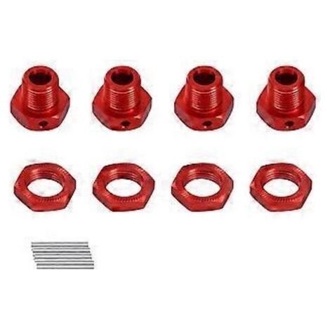Jeu d'écrous hexagonaux de moyeu allongés de 6 mm en alliage d'aluminium de 17 mm pour ARRMA