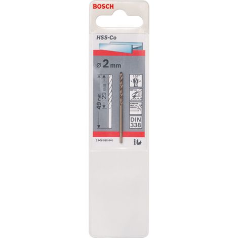 Bosch 1 Metallbohrer HSS-Co 2,0x29x49mm - 2608585840 (1/5)