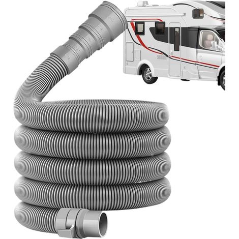 Ablaufschlauch – 1 Stück – Kunststoffverbund – flexibel und verstellbar – für Wohnmobile und Wohnwagen – Durchmesser 28 mm bis 42 mm (1/5)