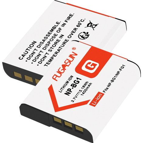 2 Pièces NP-BG1 NPBG1 NP-FG1 NPFG1 Batterie pour DSC-H10 H20 H50 H55 H70 H90 HX9V HX10V HX20V HX30V T20 T100 DSC-W50 W55 W70 W80 W90 W100 W120 W130 W150 W170 W200 W210 W215 W220 W230 W270 W290 W300 (1/5)