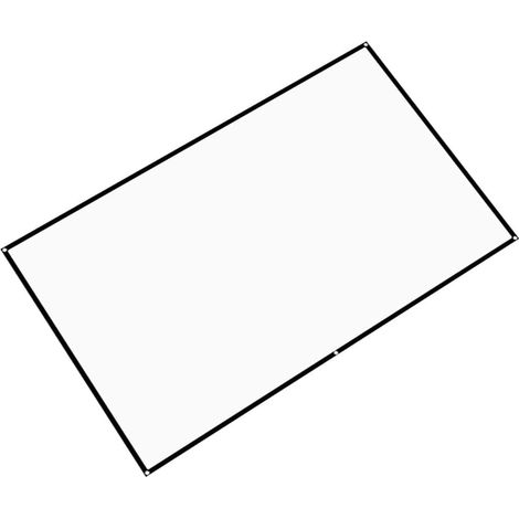 Écran Portable Toile de Projection Pliable pour Projecteur en Fibre de Polyester Blanc Angle de Vue Large, Pratique à pour Cinéma et Bureau (1/5)