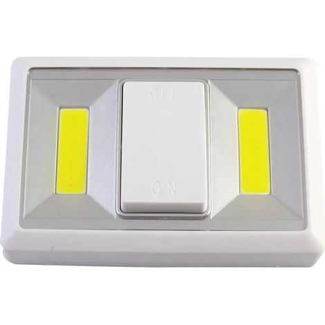 Applique murale LED sans prise - Spot intérieur LED avec interrupteur - Piles AAA - Éclairage d'ambiance - Applique murale