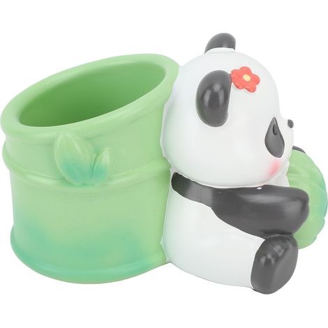 Panda-Stiftehalter aus Bambus, niedliche Form, großes Fassungsvermögen, vielseitig einsetzbarer Stiftehalter aus Kunstharz für Zuhause, Schule und Büro (1/5)