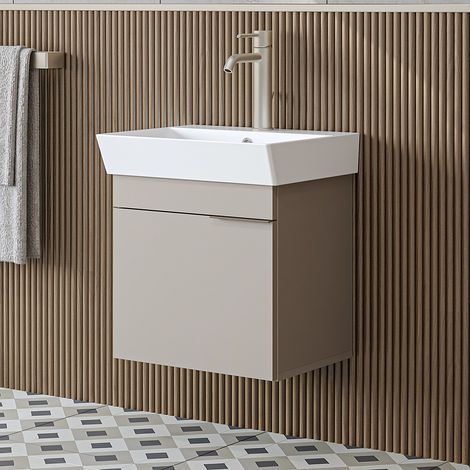 Roomart LYCIA-50 Badmöbel-Set 2-tlg 50 cm breit, Beige