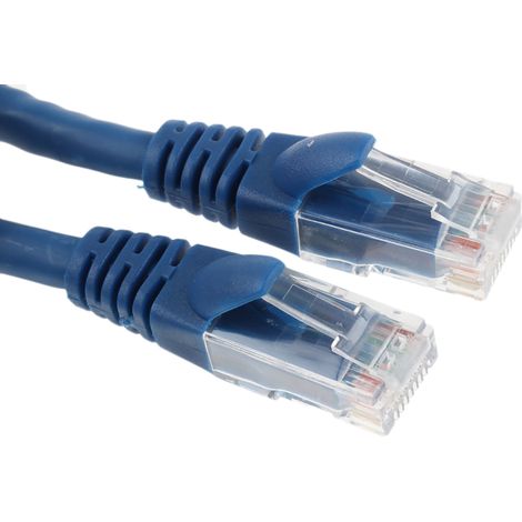 Câble cat 6 Avec connecteur / , U/UTP, gaine LSZH Bleu, 10m ( Prix pour 1 )