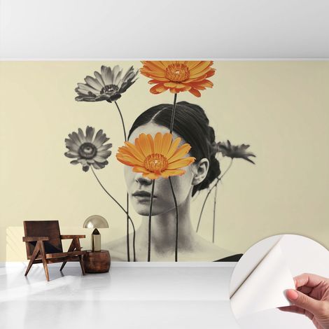 Tapete Selbstklebend - abwaschbar - Tapete mit Motiv - trendige Wanddeko - elegant Fototapete Surrealistische Vision 416x254 cm (1/5)