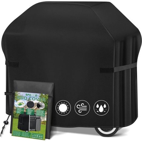 Grillabdeckung Oxfordstoff 420D Gasgrill Schutzhülle BBQ 132x66x110 cm (1/5)