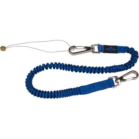 Longe de sécurité rétractable 800-1300mm – Mousqueton 3kg – Sangle nylon avec absorption chocs – Pour chantiers en hauteur – King Tony (1/5)