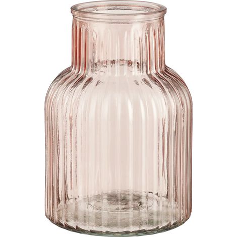 Mica Decorations Vase Glas Ambre rosa Ø 14 x 20 cm Vase