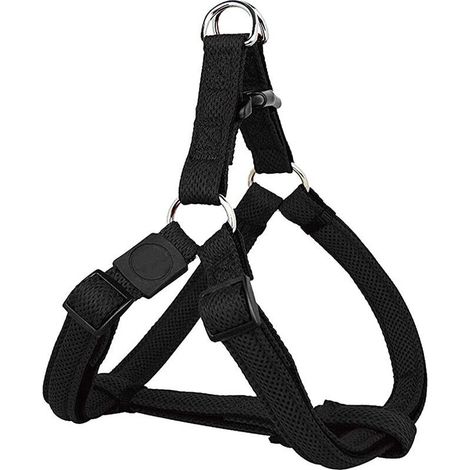 Schwarz, XS, Step-in Air Mesh Hunde Geschirr, Gepolstert, Verstellbar Viele Farben & Größen für Kleine, Mittelgroße & Große Brustgeschirre Katze Welpe (1/5)