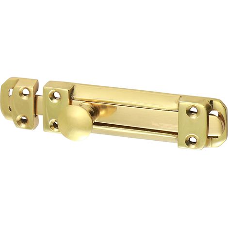 TIMCO Contract Flat Section Bolt Polished Brass - 110 x 25mm