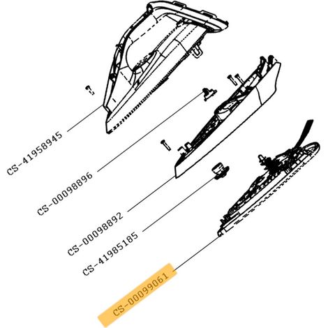 Semelle complète (repère n°CS-00099061) - Ferri con Caldaia - TEFAL - 4368664