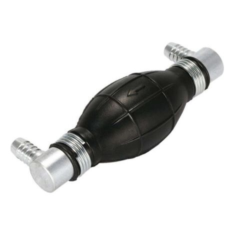 Poire Pompe d'Amorçage Universelle pour Système d’Alimentation Gasoil ou Essence Coudée des Deux Cotés à 90° - Sortie de 8mm avec Clapet Anti Retour (1/4)