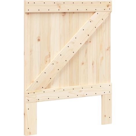 Tête de lit 80x104 cm bois massif de pin (1/5)
