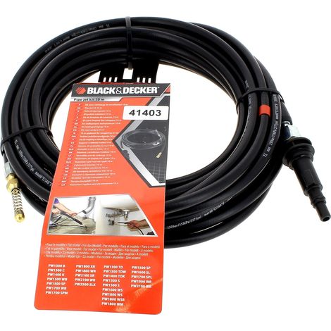 Rohrreiniger 10m für Hochdruckreiniger black & decker