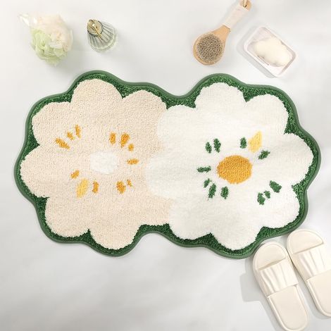 Tappetino da bagno super assorbente, spesso 5080 cm, antiscivolo, adatto per bagni e camere da letto. (1/4)