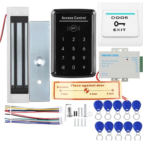 Serrure biométrique intelligente, accès RFID, 125 kHz, 180 kg, pour installation à domicile et usage quotidien.-AquaForge (1/5)
