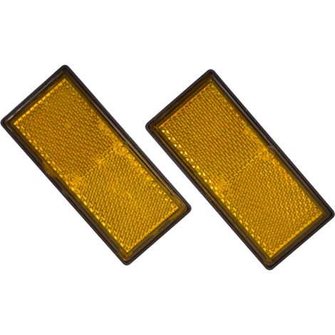 2 REFLECTEURS 86X40MM ORANGE (1/3)