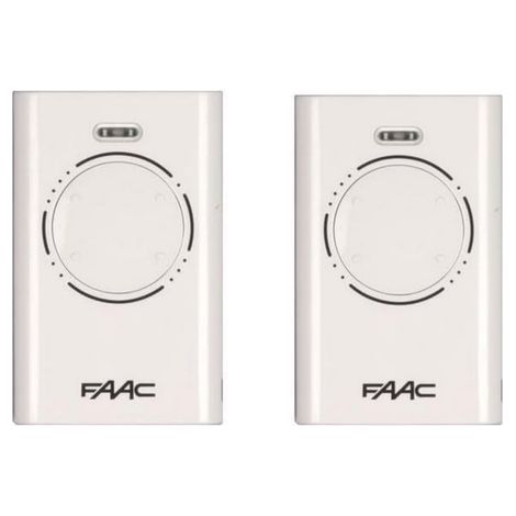 Elle – Télécommande 4 canaux 868 Mhz – Code tournant – Alimentation 3V avec 2 piles CR2032 – Pack de 2 pour motorisations FAAC