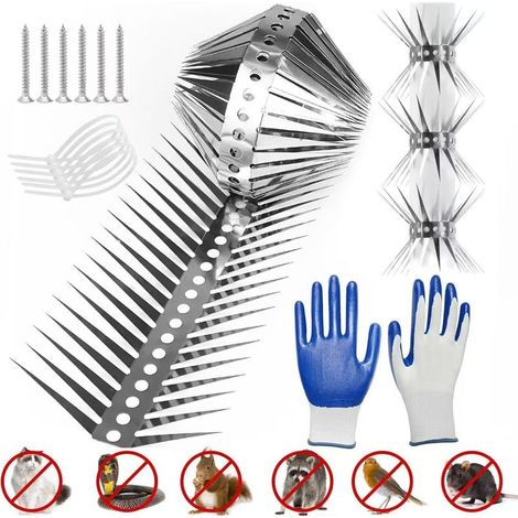 50 cm, répulsif anti-martres, protection anti-martres, descente pluviale, protection anti-martres, gouttière, protection anti-martres, maison, grenier, arbre, boîte (1/5)
