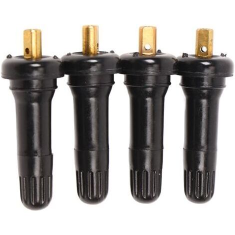 Tige de valve de pneu étanche pour capteur de pression Ford Caoutchouc durable Lot de 4 pièces Installation facile sans outil