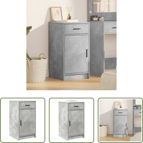 vidaXL Stauraum - Sideboard Beton Grau 40 x 40,5 x 75 cm Holzwerkstoff (1/5)