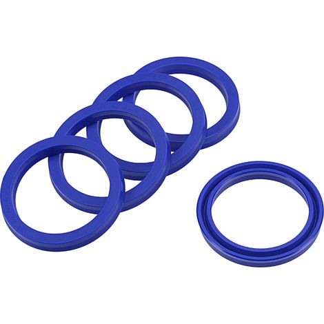 5 Pièces Joints Radiaux d'Arbre UN, Joints d'Étanchéité PU pour Vérins Hydrauliques (Bleu, 40 mm ID x 50 mm OD 6 mm de Largeur) (1/5)