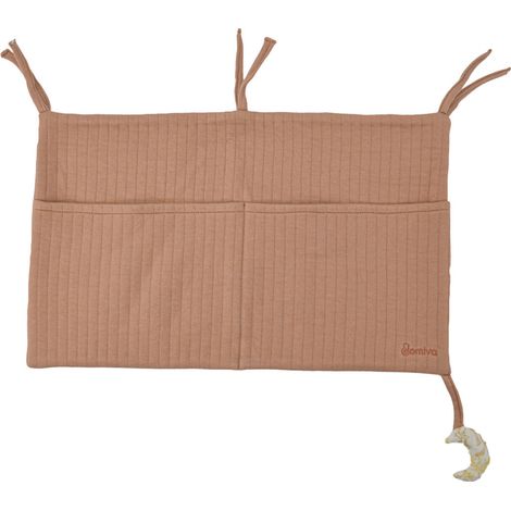 Pochette de rangement pour lit bébé Rose Blush 50x30cm