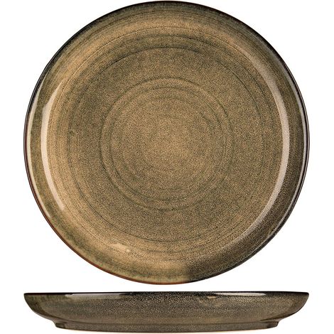 Assiette Creuse Bleu/Vert-D21,5XH4,3Cm-Lot de 6 (1/2)