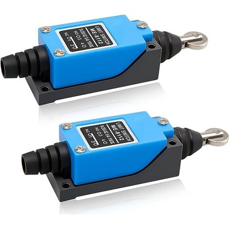 2PCS Limit Switch ME-8112, Fin de Course Mécanique Momentané À Piston Plongeur, 1no+1nc, 220v 5a, Interrupteur de Fin de Course de Sécurité pour Cnc, Portes Automatiques et Machines Industrielles