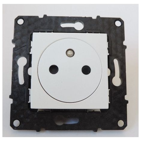 Prise de courant 2P+T affleurante bornes automatique 16A Evolution Finition: Blanc (1/3)