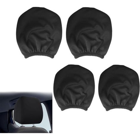 Set di 4 copri poggiatesta per auto, copri poggiatesta antimacchia, protezioni per poggiatesta, accessori per auto, accessorio decorativo, copri copri poggiatesta, protezione dalla polvere (1/5)
