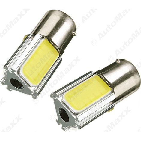Car LED turn signal light 1157 BAY15D COB, car three-sided brake light, white turn signal. (1/4)