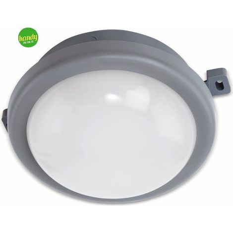 Plafoniera led Eglo pescolla 5,5w ip65 tonda grigio