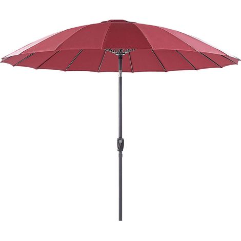 Ombrellone Moderno Garden Market Ombrellone da Esterno Palo Alluminio Rosso Scuro Baia (1/5)