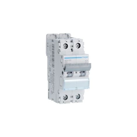 Disj.2P 6-10kA B-10A 2m - DISJONCTEURS MULTI. HAGER NEN210 (1/2)
