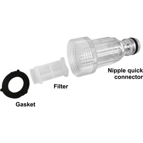 EASYCOMFORT Filtre à eau universel pour lave-linge de voiture, raccord haute pression, fournitures de nettoyage (1/5)